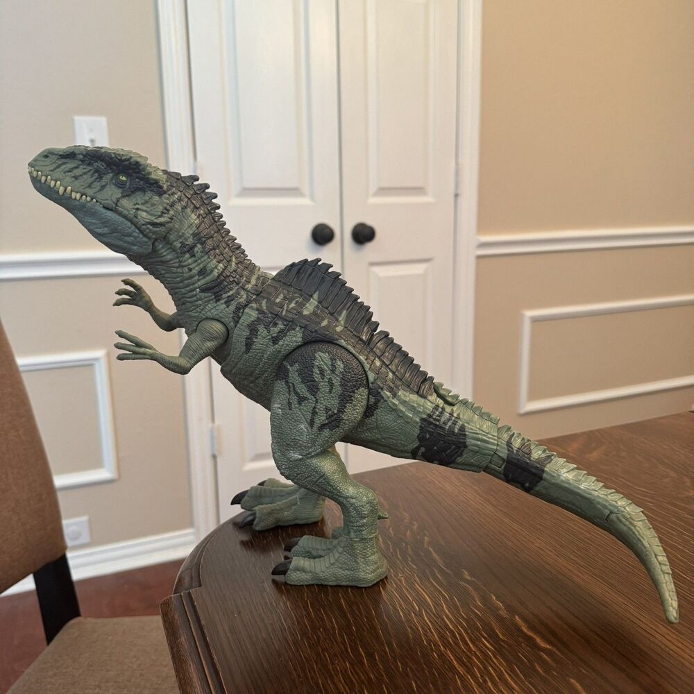 Jurassic World Dominion Strike N’ Roar Giganotosaurus Dinosaur 21” Mattel WORKS